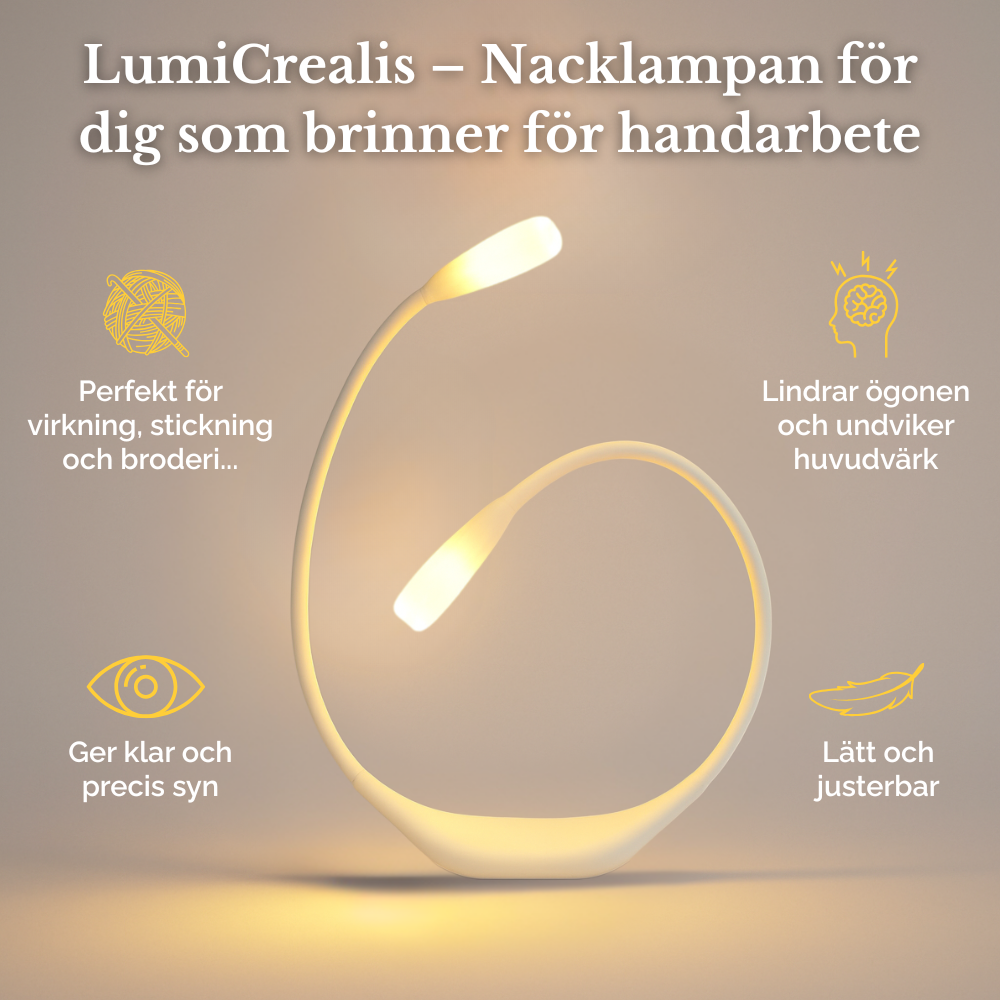LumiCrealis – Nacklampan som lyser upp dina skapelser och lindrar ögonen