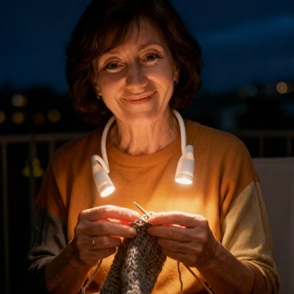 Elira – The Neck Light That Illuminates Your Creations and Relieves Eye Strain